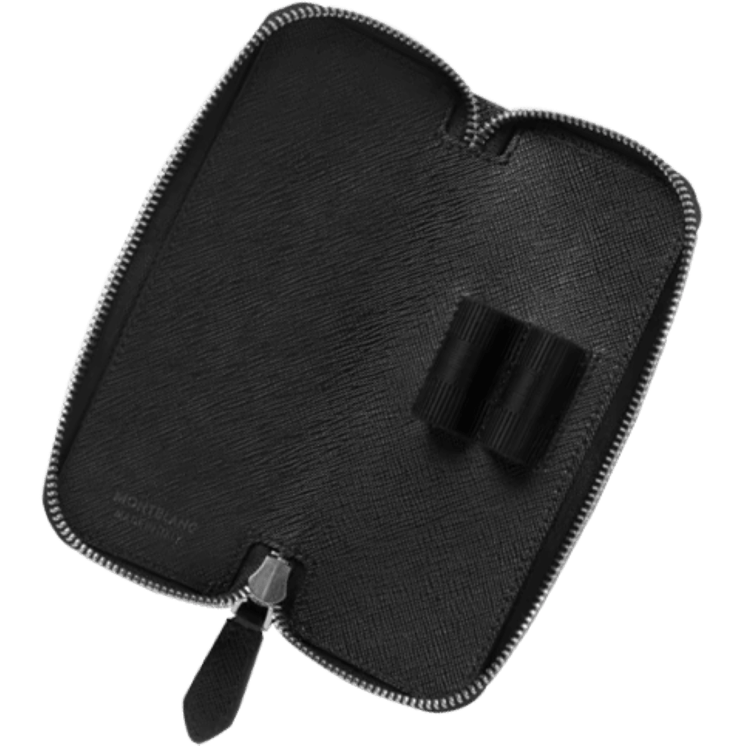 Montblanc Sartorial 2 Pen Pouch - Black (Zip Closure) - Pen Boutique Ltd