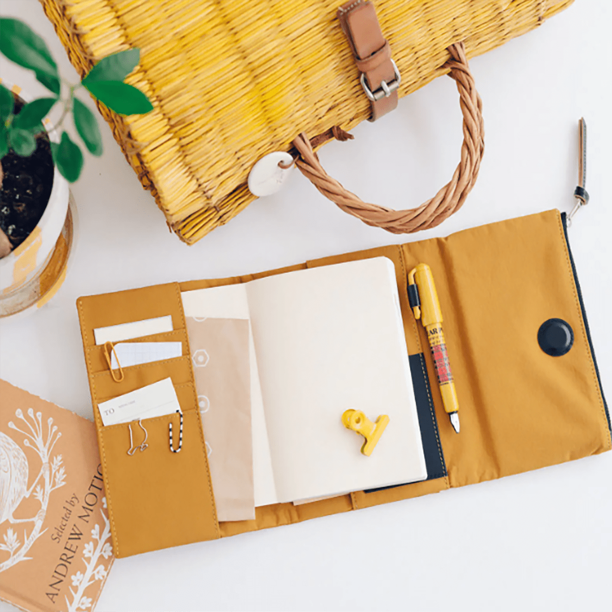 Hobonichi 2027 English Cover - Tragen: Mustard - A6 - Pen Boutique Ltd