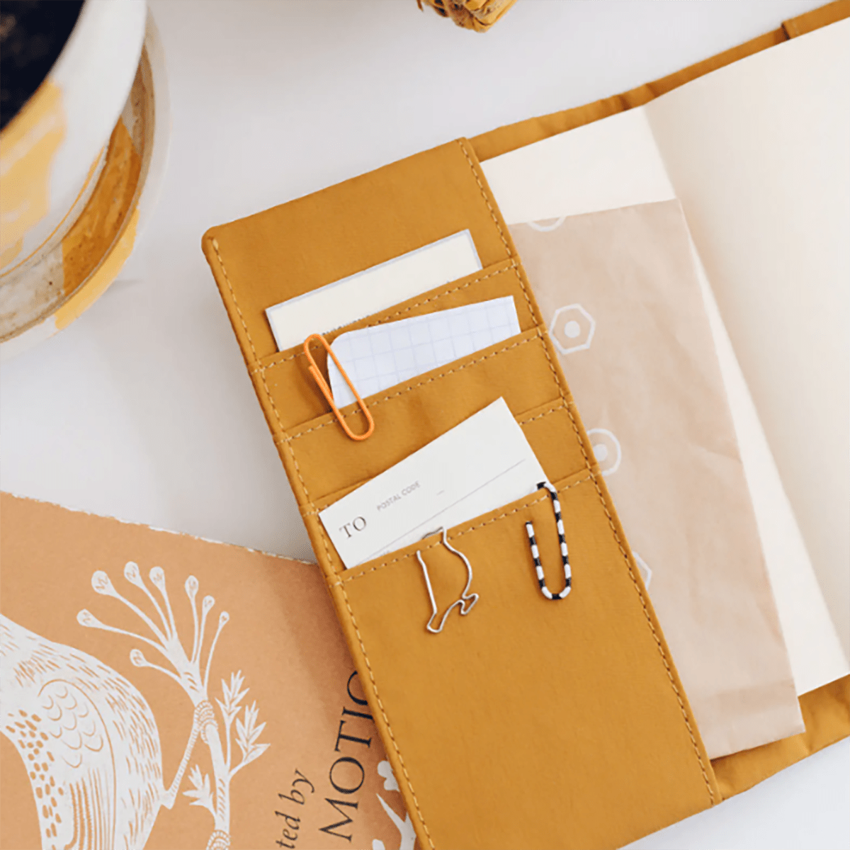 Hobonichi 2027 English Cover - Tragen: Mustard - A6 - Pen Boutique Ltd