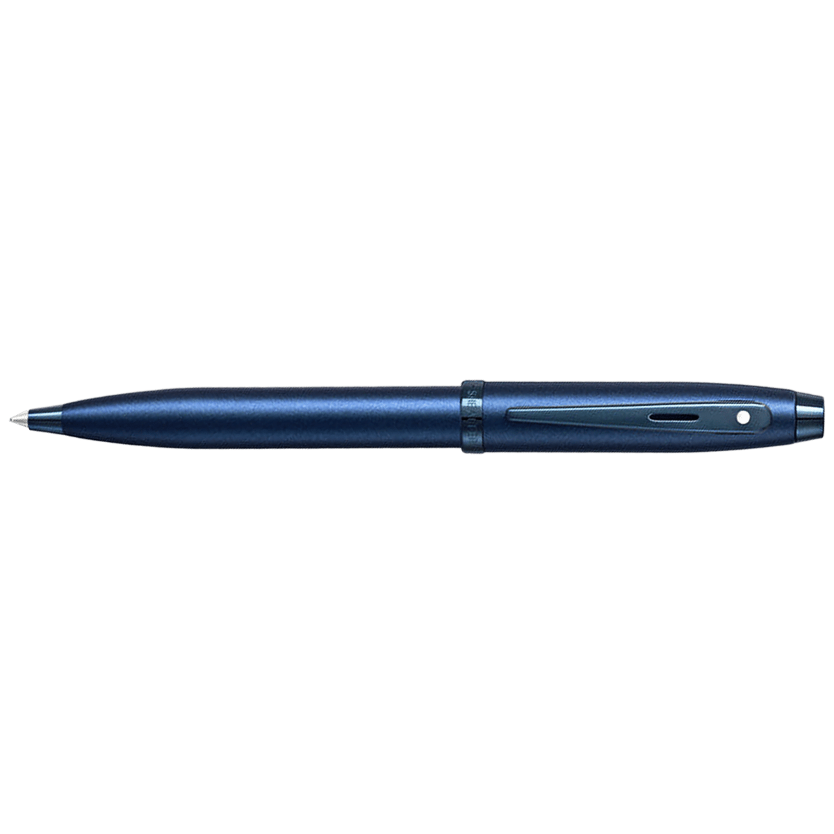 Sheaffer 100 Ballpoint Pen - Satin Blue Lacquer - Blue Trim - Pen Boutique Ltd