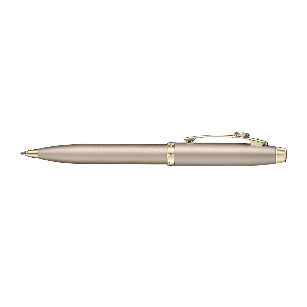 Sheaffer 100 x Emily in Paris Ballpoint Pen - Champagne Gold + Hardbound Small Notebook (Gift Set) - Pen Boutique Ltd