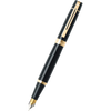 Sheaffer 300 Glossy Black Gold Trim Fountain Pen-Pen Boutique Ltd
