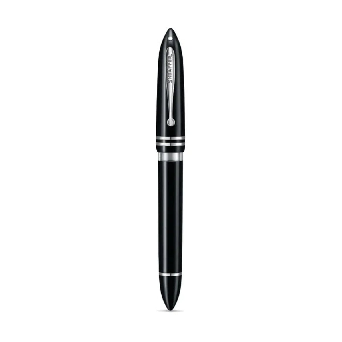 Sheaffer Balance III E892 Fountain Pen - Glossy Black - Chrome Trim - Pen Boutique Ltd