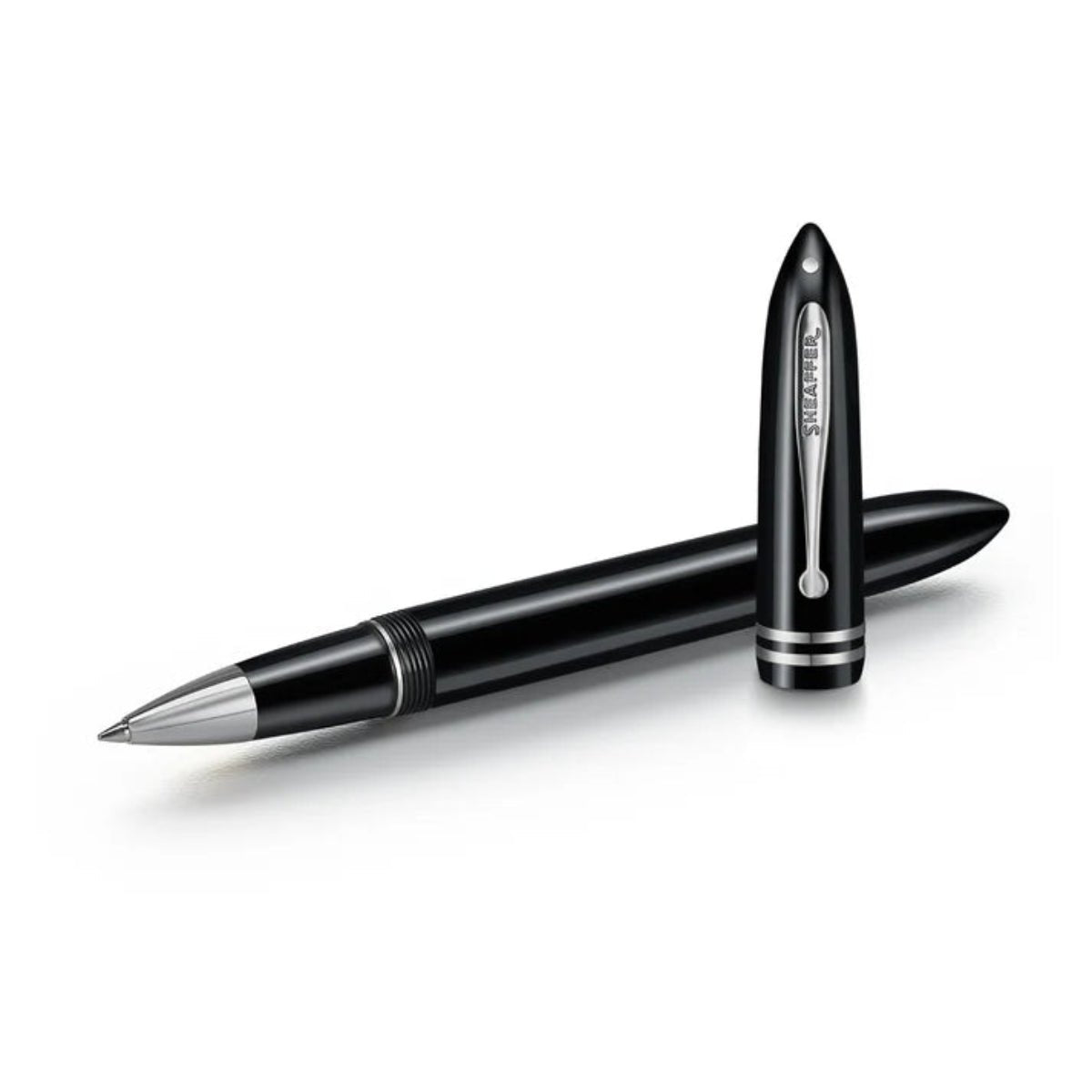 Sheaffer Balance III E892 Rollerball Pen - Glossy Black - Chrome Trim - Pen Boutique Ltd