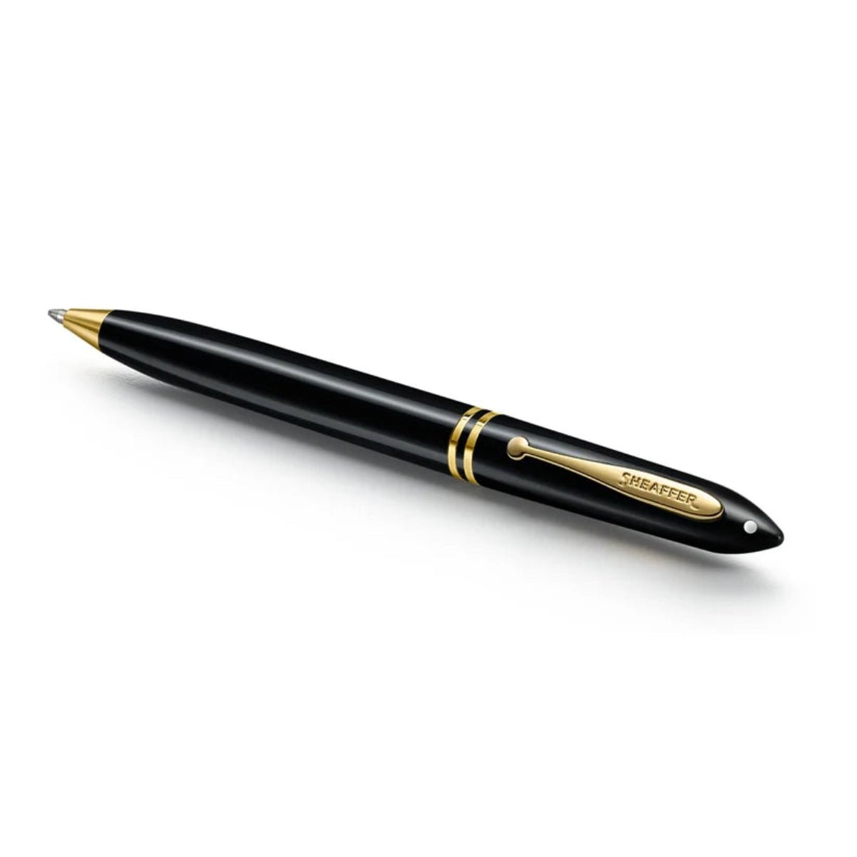 Sheaffer Balance III E893 Ballpoint Pen - Glossy Black - Gold Trim - Pen Boutique Ltd