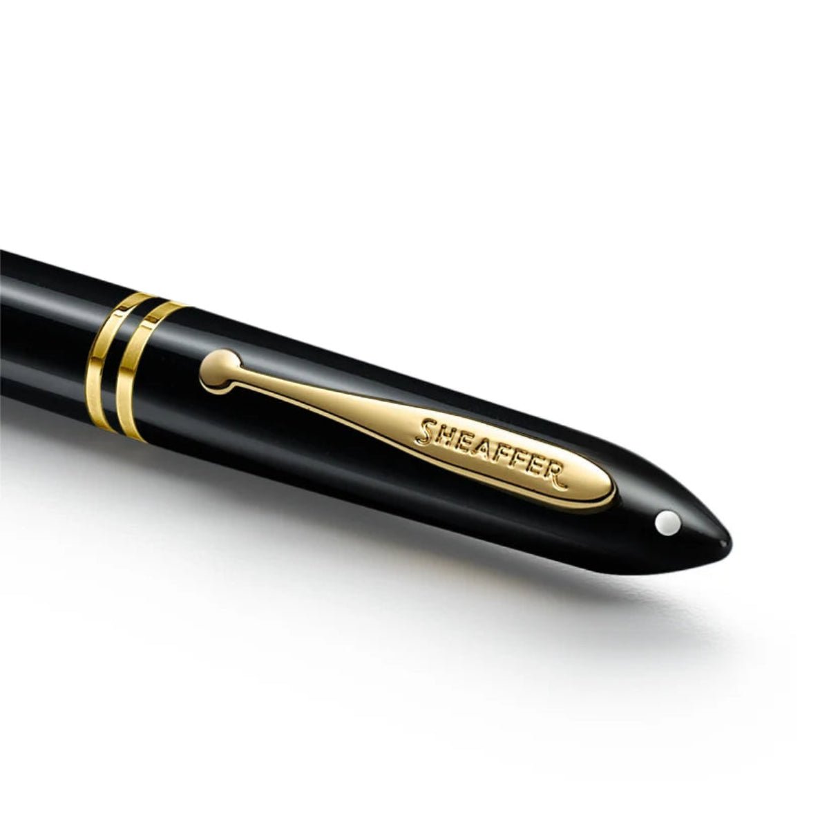 Sheaffer Balance III E893 Ballpoint Pen - Glossy Black - Gold Trim - Pen Boutique Ltd