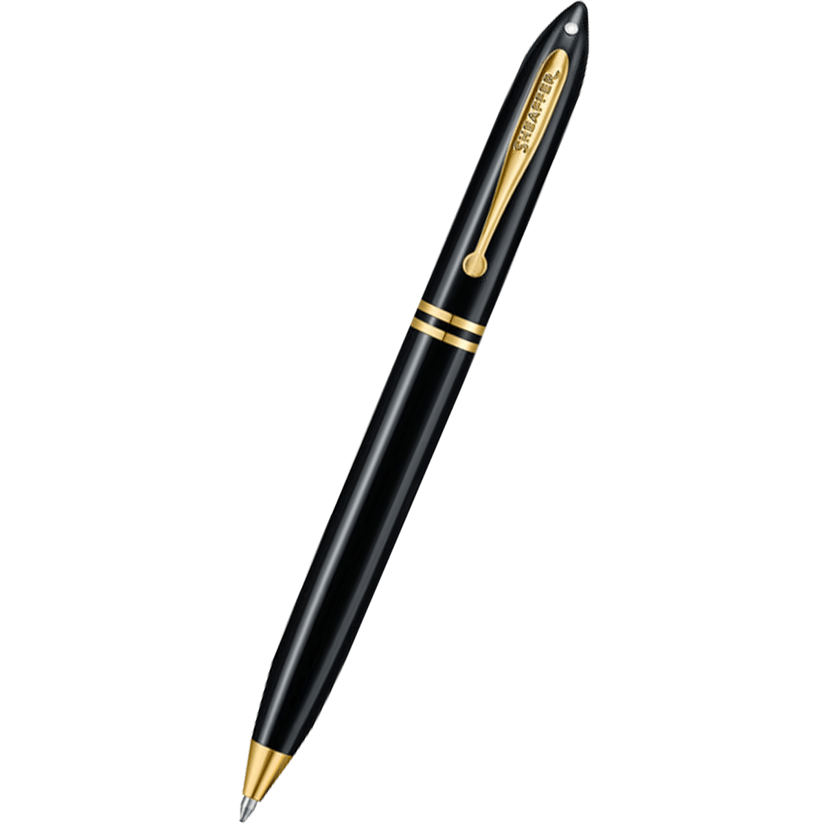 Sheaffer Balance III E893 Ballpoint Pen - Glossy Black - Gold Trim - Pen Boutique Ltd