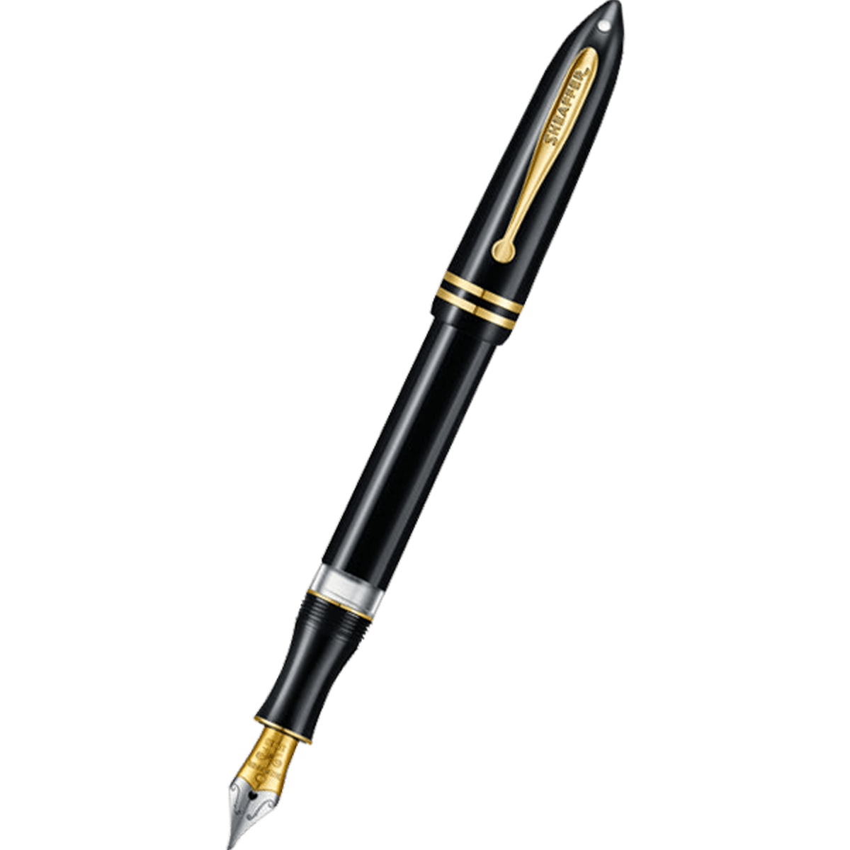 Sheaffer Balance III E893 Fountain Pen - Glossy Black - Gold Trim - Pen Boutique Ltd