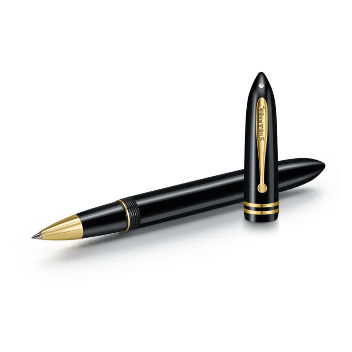 Sheaffer Balance III E893 Rollerball Pen - Glossy Black - Gold Trim - Pen Boutique Ltd