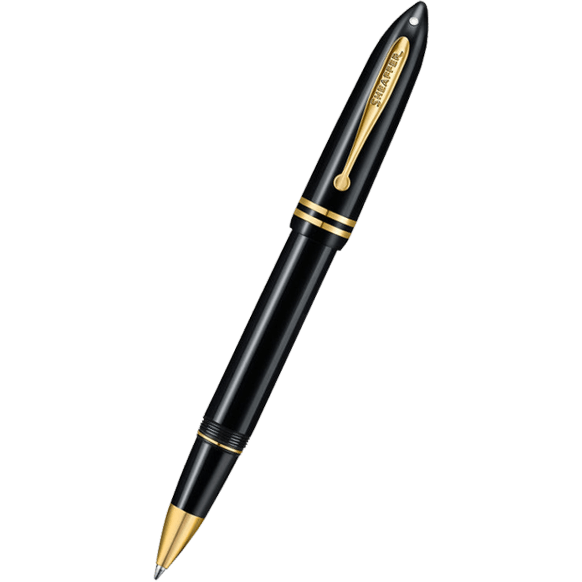 Sheaffer Balance III E893 Rollerball Pen - Glossy Black - Gold Trim - Pen Boutique Ltd