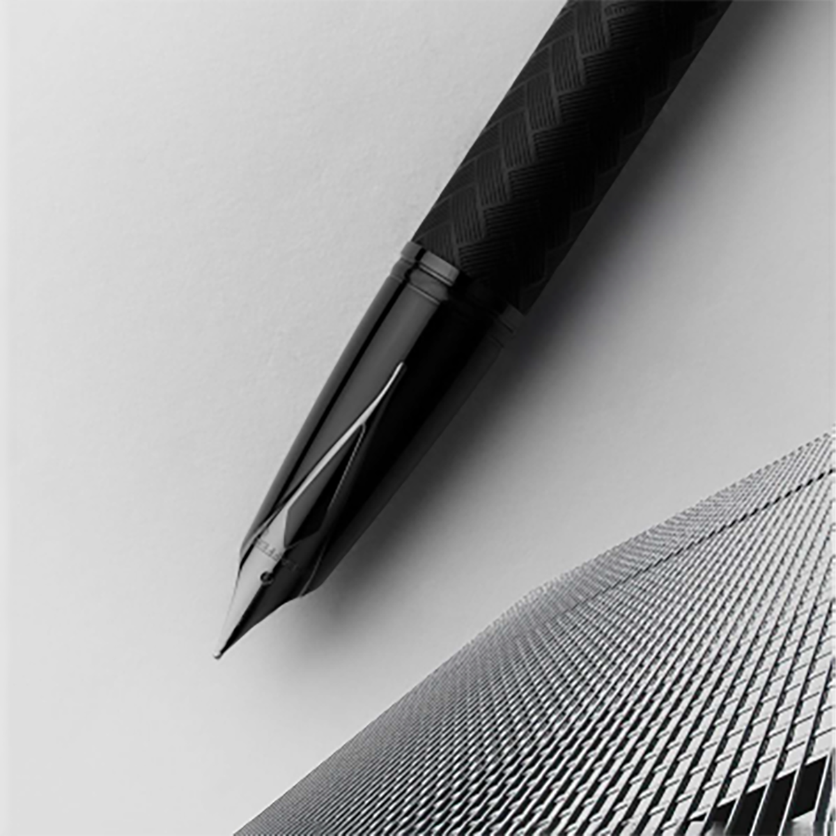 Sheaffer Legacy Fountain Pen - Chevron Matte Black - PVD Gunmetal Trim-Pen Boutique Ltd