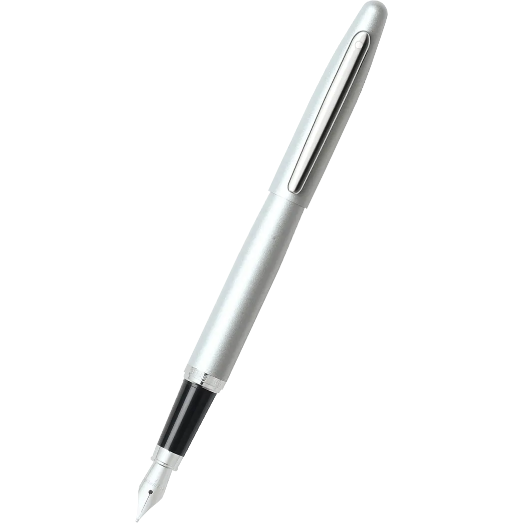 Sheaffer VFM Strobe Silver Fountain Pen - Medium-Pen Boutique Ltd