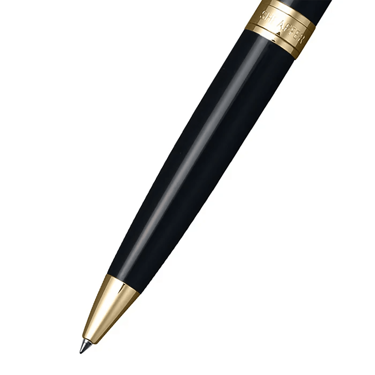 Sheaffer 300 Ballpoint Pen - 9325 Glossy Black - Gold Trim - Pen Boutique Ltd
