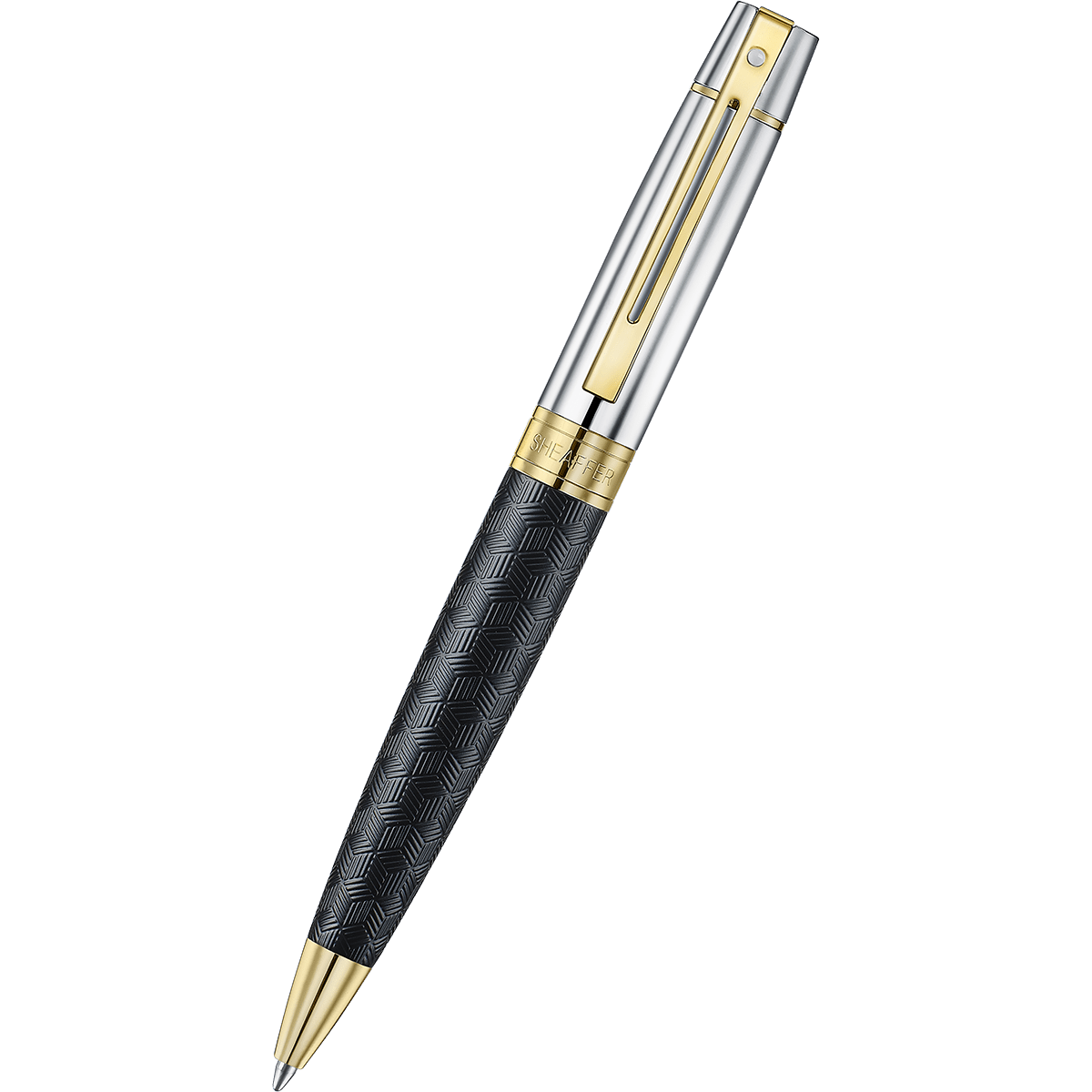 Sheaffer 300 Ballpoint Pen - Engraved Matt Black - Pen Boutique Ltd