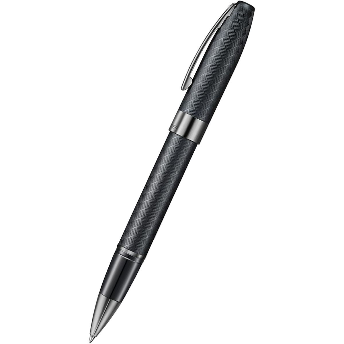Sheaffer Legacy Rollerball Pen - Chevron Matte Black - PVD Gunmetal Trim-Pen Boutique Ltd