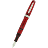Stipula Etruria Rainbow Fountain Pen - Clear Red - Stainless Steel (Limited Edition) - Pen Boutique Ltd