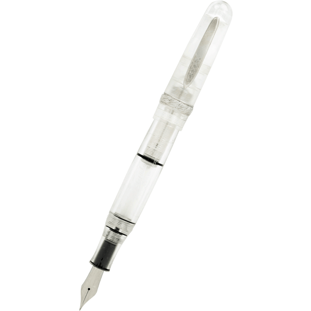 Stipula Etruria Rainbow Fountain Pen - Crystal Clear - Stainless Steel (Limited Edition) - Pen Boutique Ltd