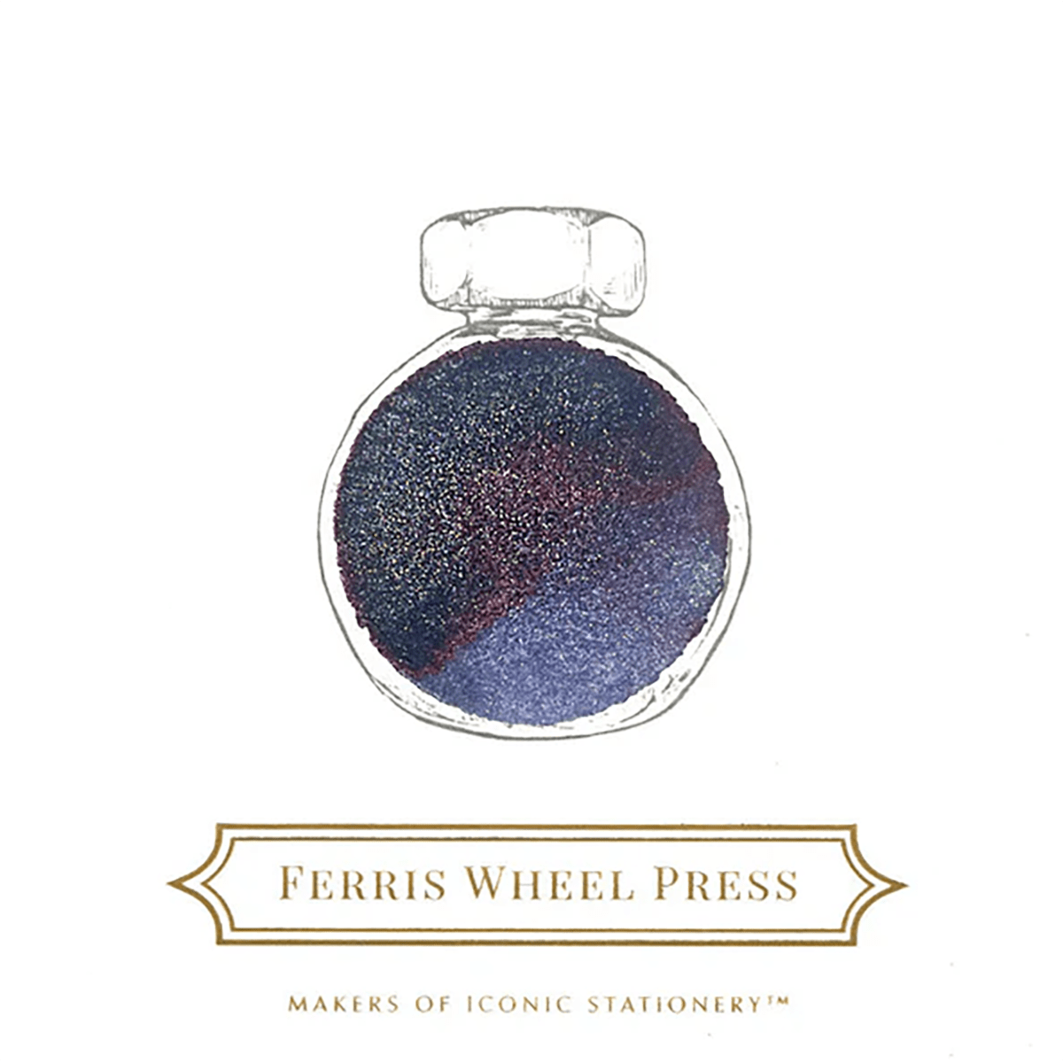 Ferris Wheel Press Ink Bottle - Stroke of Midnight - 38ml - Pen Boutique Ltd