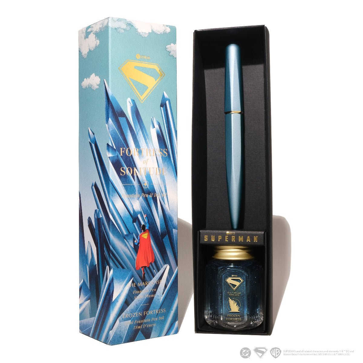 Ferris Wheel Press x Superman Marquise Gift Set - Fortress of Solitude ( Fountain pen and Ink bottle set) - Pen Boutique Ltd