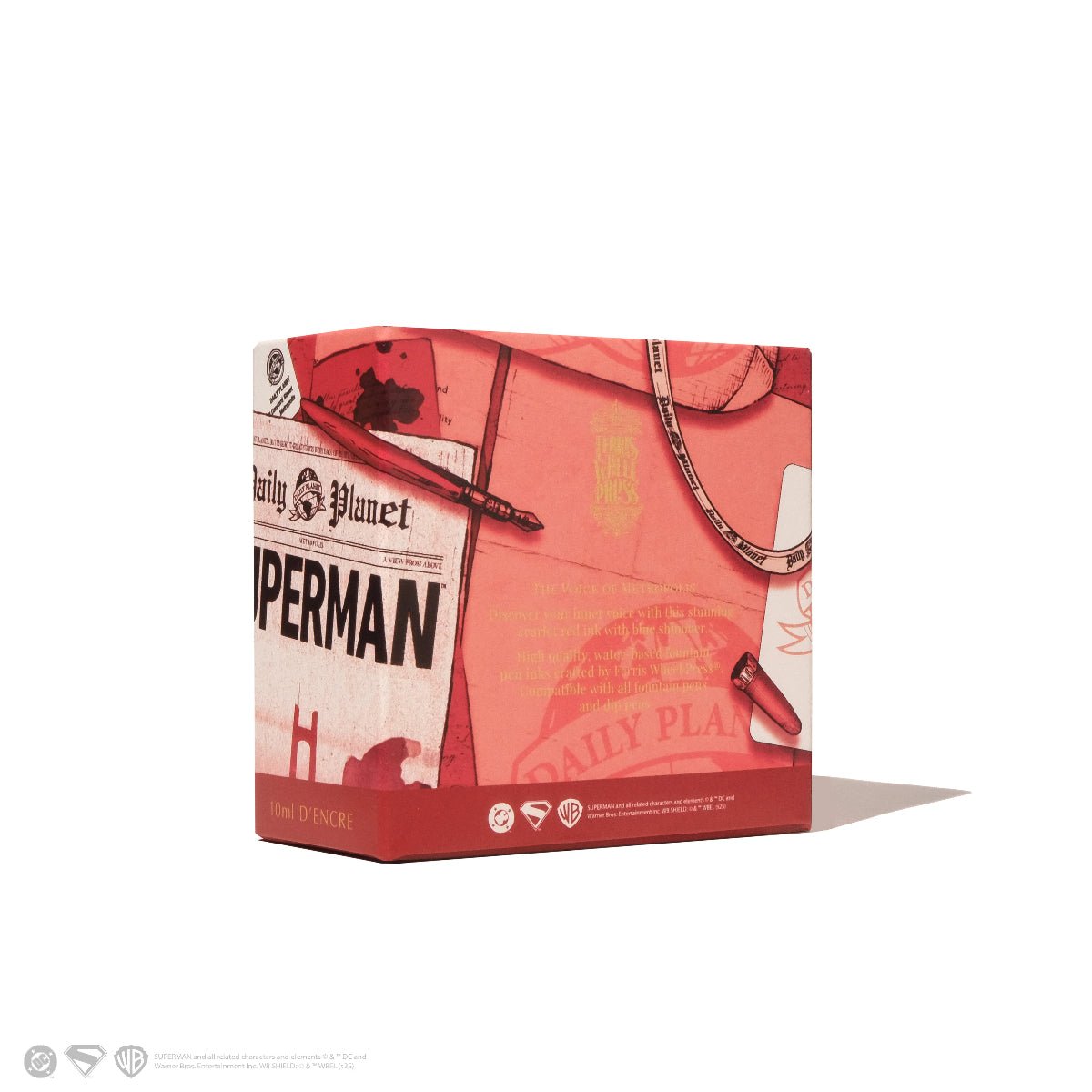 Ferris Wheel Press x Superman Ink Bottle - Scarlet Metropolis - 10ml - Pen Boutique Ltd