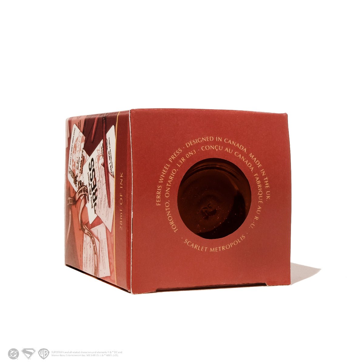 Ferris Wheel Press x Superman Ink Bottle - Scarlet Metropolis - 28ml - Pen Boutique Ltd