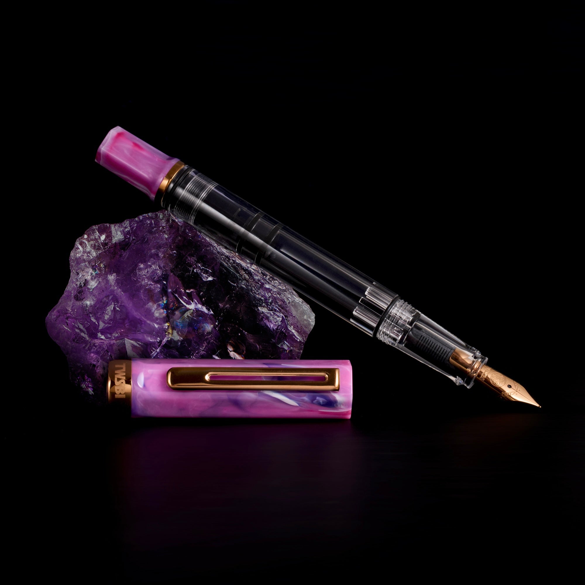 TWSBI ECO Fountain Pen - Fluorite Purple - Bronze Trim-Pen Boutique Ltd