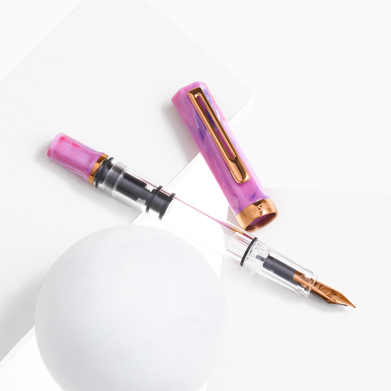 TWSBI ECO Fountain Pen - Fluorite Purple - Bronze Trim-Pen Boutique Ltd
