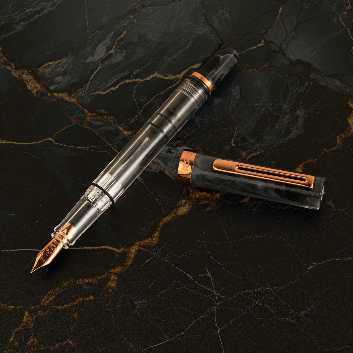 TWSBI Eco Fountain Pen - ECO Black Marble with Bronze ( Special Edition 2026) - Pen Boutique Ltd