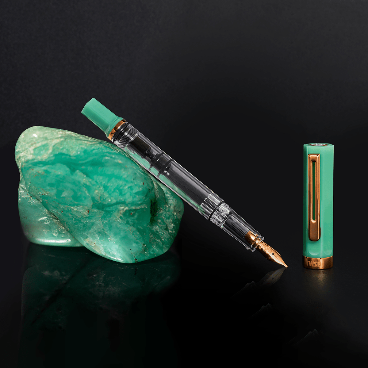 TWSBI Eco Fountain Pen - Jade Jelly - Bronze Trim - Pen Boutique Ltd