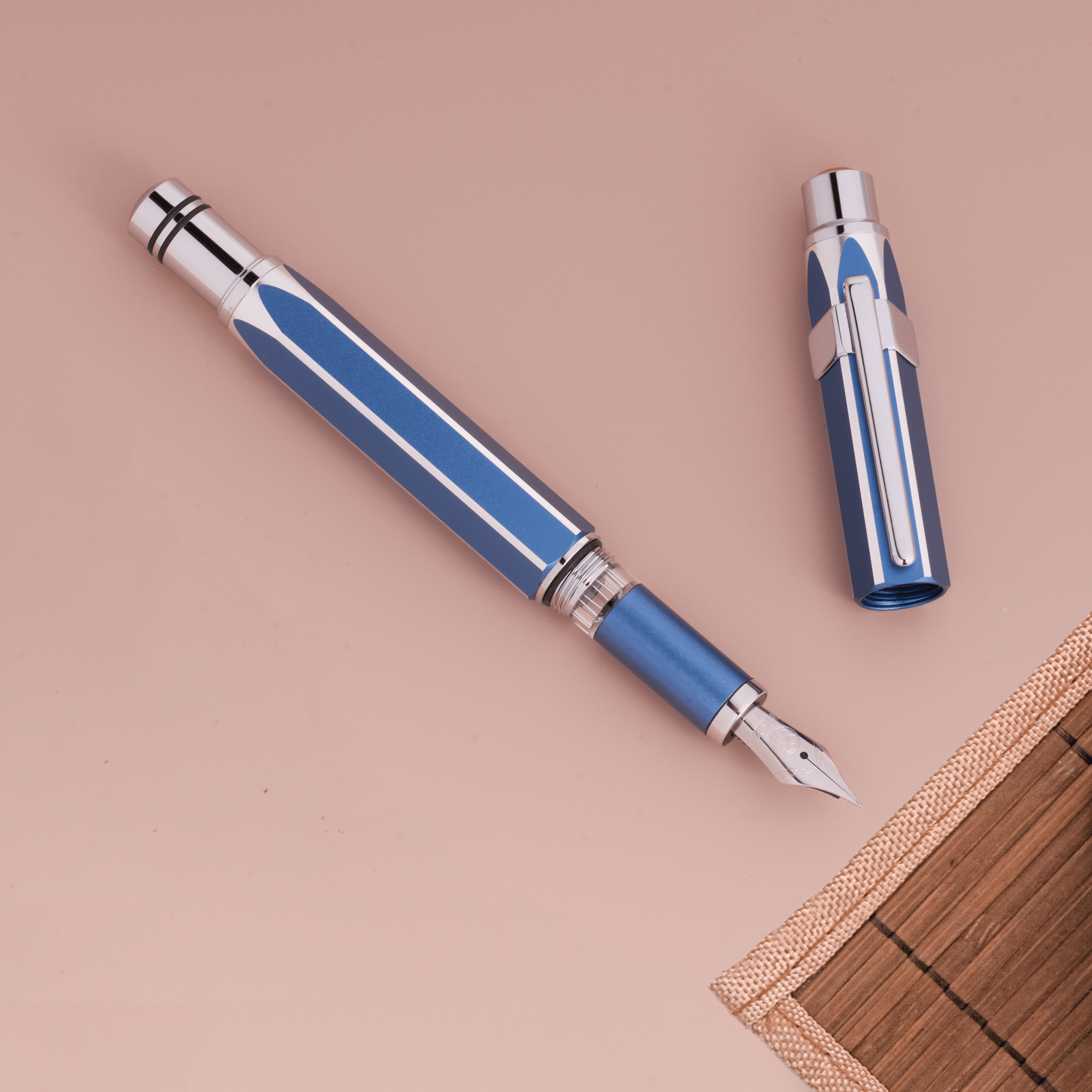 TWSBI Precision Fountain Pen - Gemini Blue (Limited Production) - Pen Boutique Ltd