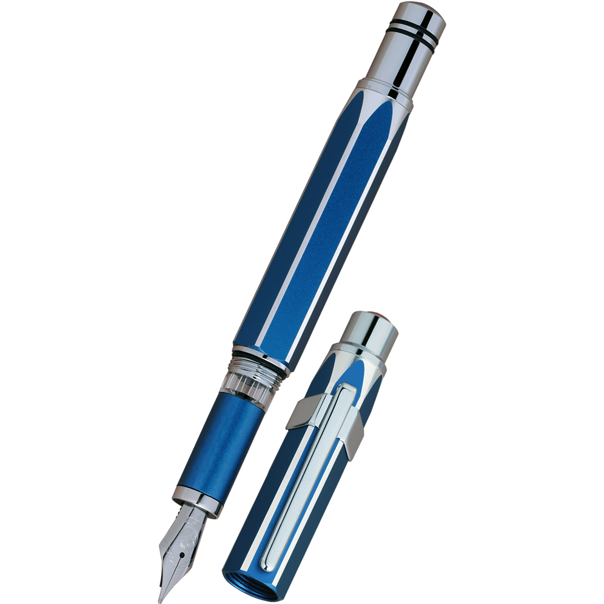 TWSBI Precision Fountain Pen - Gemini Blue (Limited Production) - Pen Boutique Ltd
