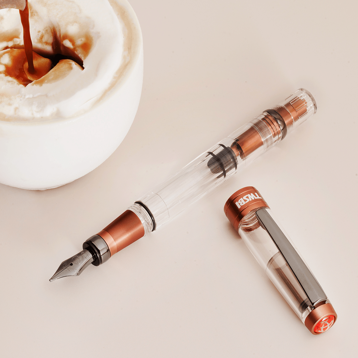 TWSBI Diamond 580ALR Fountain Pen – Affogato (Breakfast Collection) - Pen Boutique Ltd