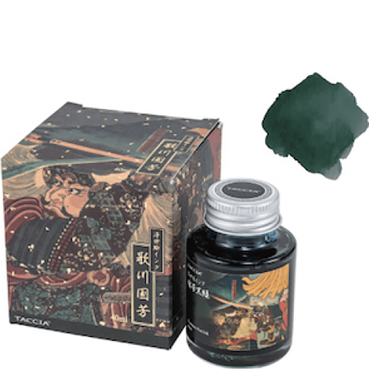 Taccia Ukiyo - e Ink Bottle - Kuniyoshi - Kuromidori - 40 ml (Ver. 3) - Pen Boutique Ltd