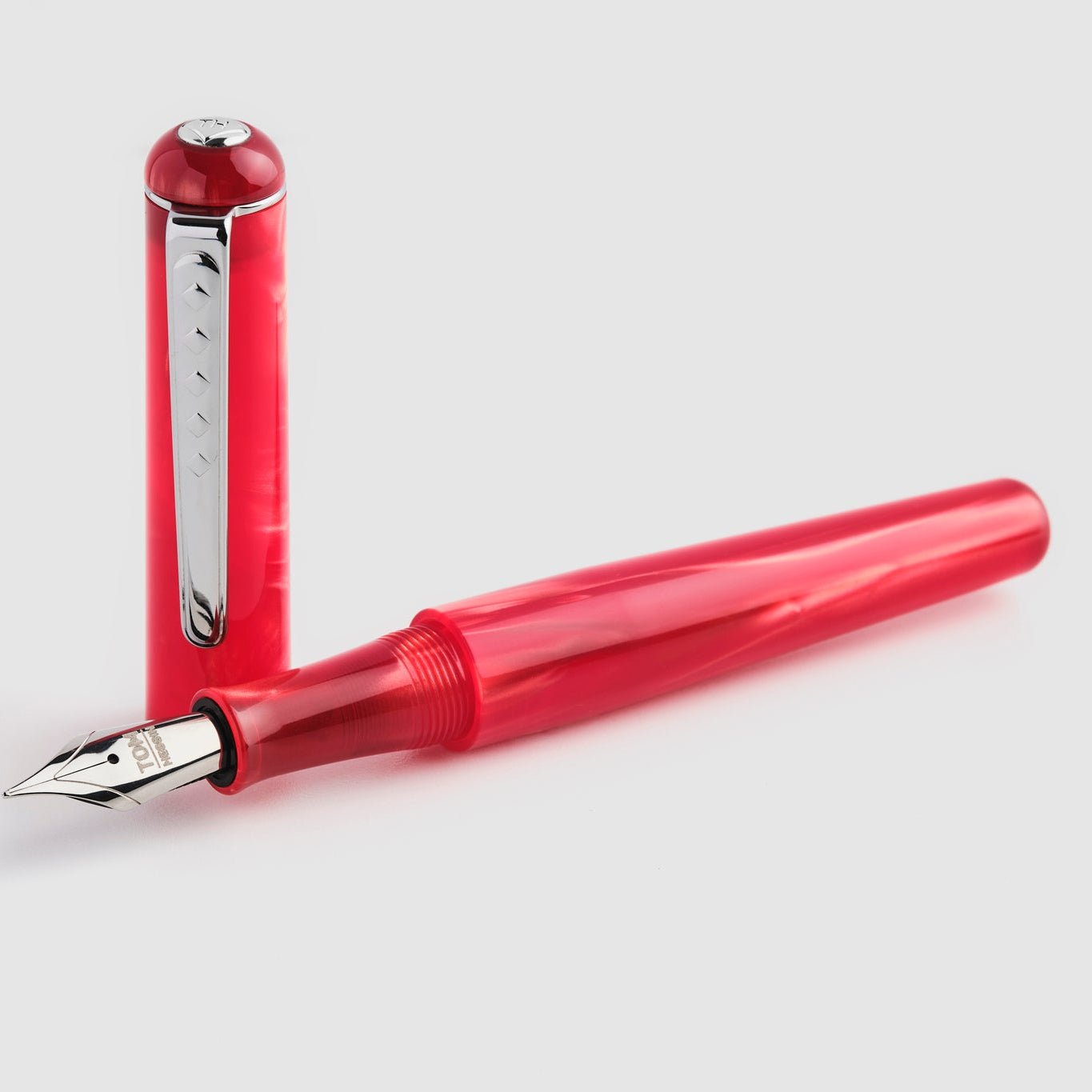 Tom Hessin Charles Fountain Pen – Exhibition Red - Pen Boutique Ltd