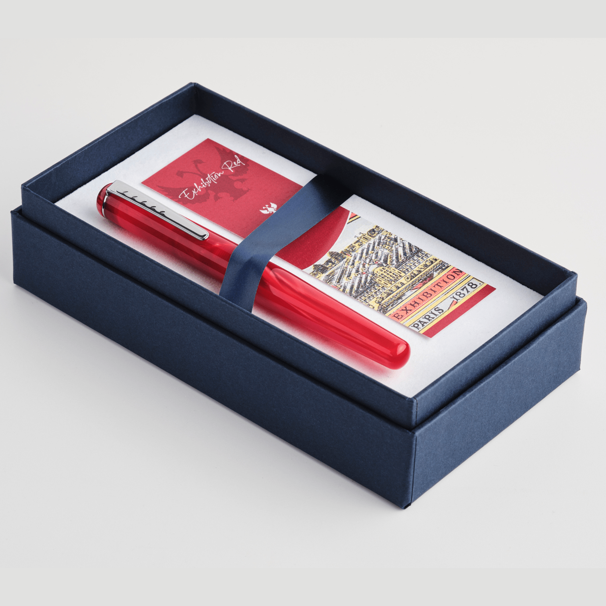 Tom Hessin Charles Fountain Pen – Exhibition Red - Pen Boutique Ltd