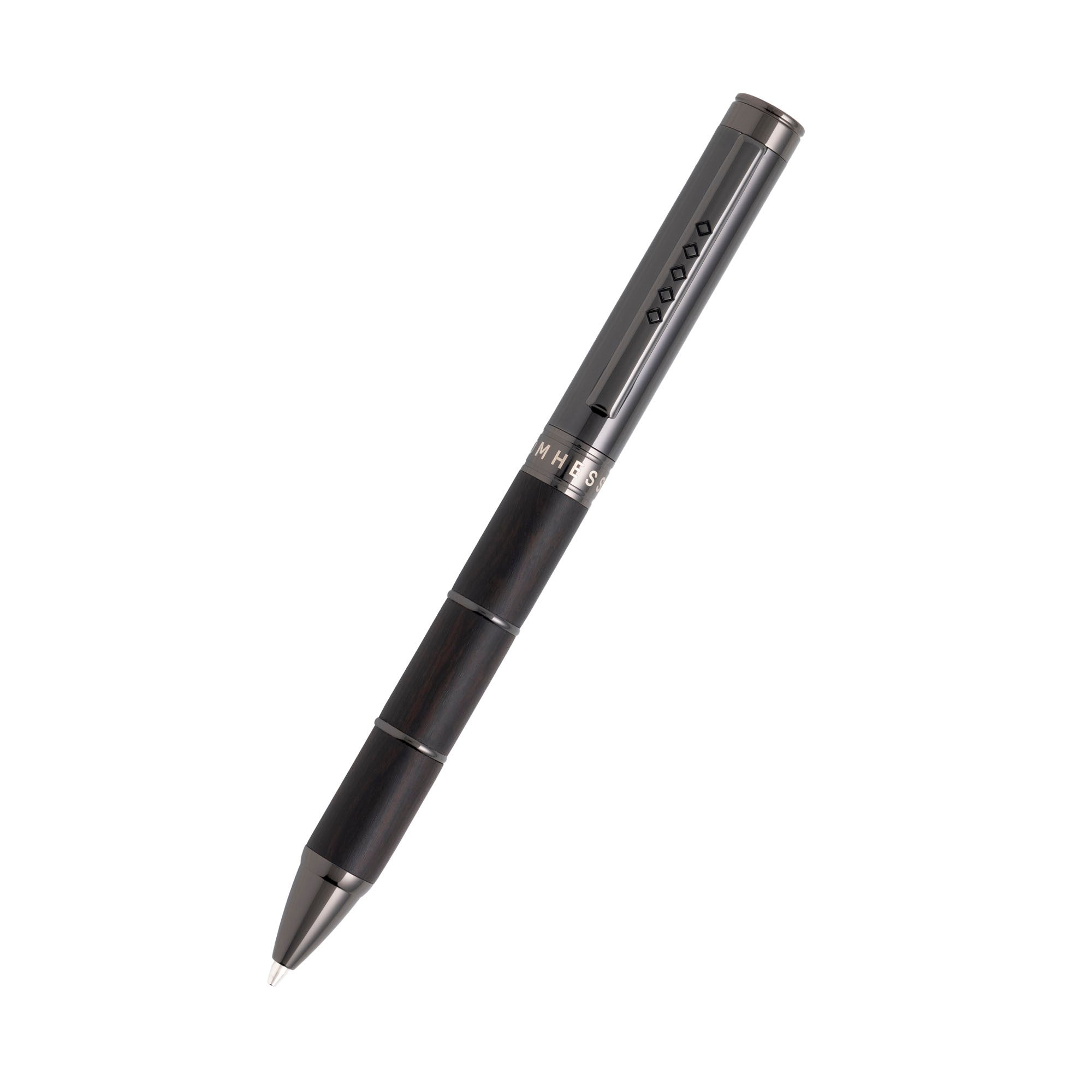 Tom Hessin Revolution Charcoal Mechanical Pencil - Wooden Barrel & Gunmetal Trim - Pen Boutique Ltd
