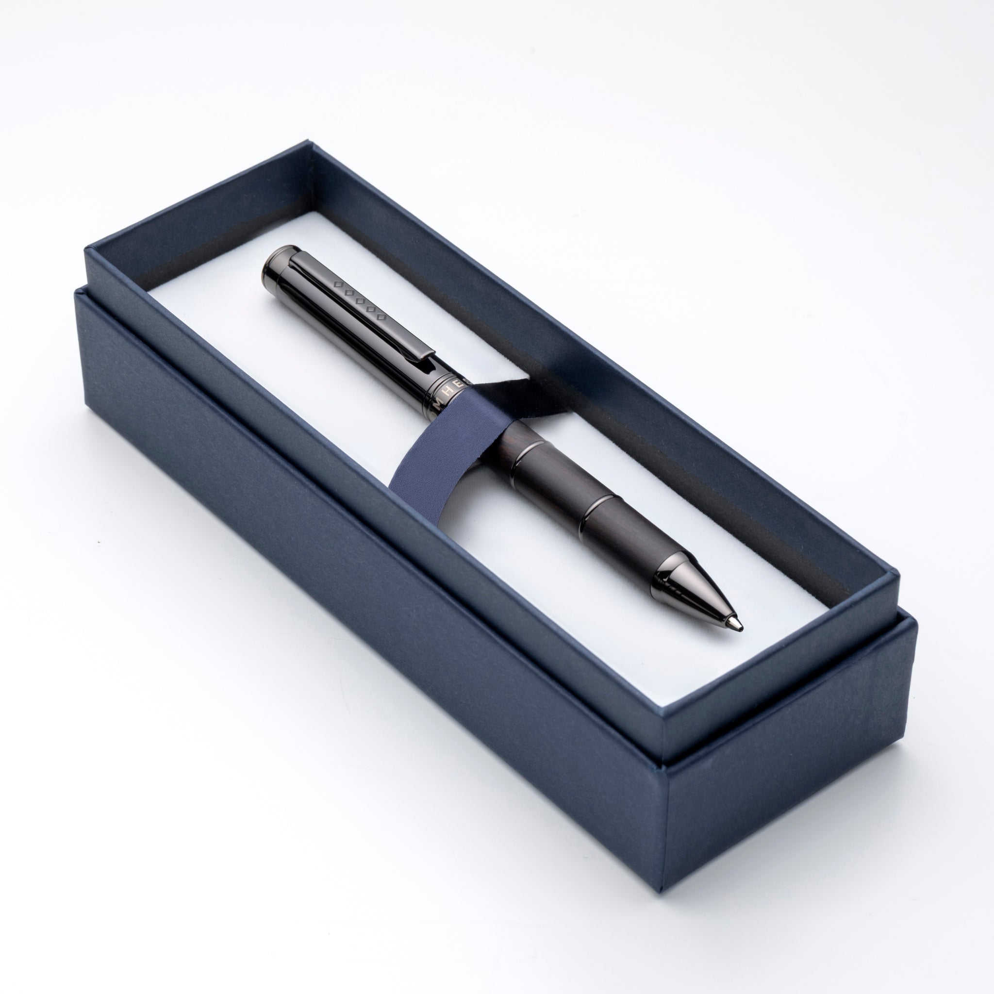 Tom Hessin Revolution Charcoal Mechanical Pencil - Wooden Barrel & Gunmetal Trim - Pen Boutique Ltd
