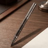 Tom Hessin Revolution Charcoal Rollerball Pen - Wooden Barrel & Gunmetal Trim - Pen Boutique Ltd
