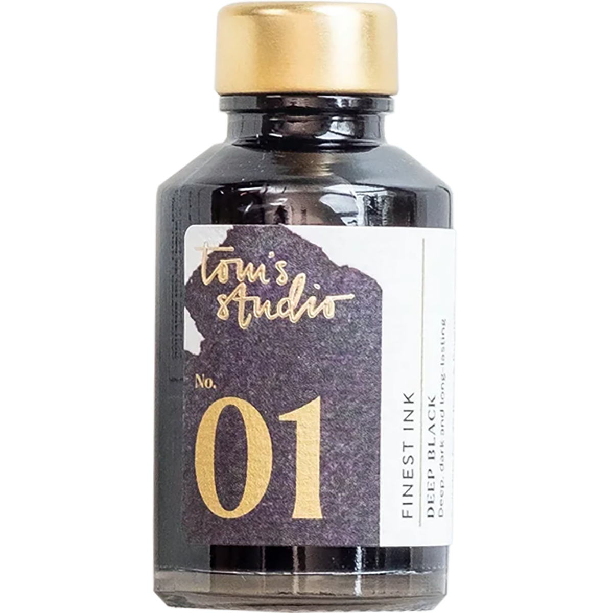 Tom's Studio Ink Bottles - 01 Deep Black - 50ml-Pen Boutique Ltd