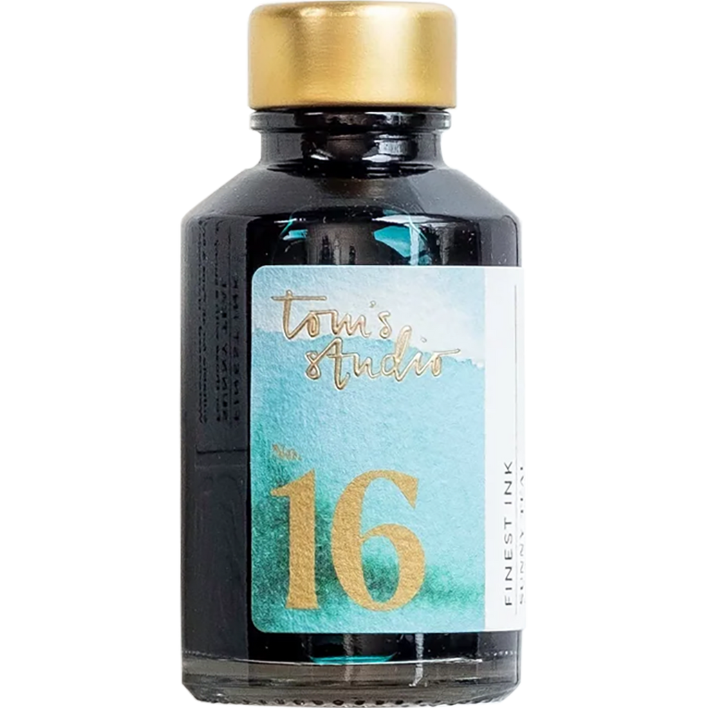 Tom's Studio Ink Bottles - 16 Sunny Teal - 50ml-Pen Boutique Ltd
