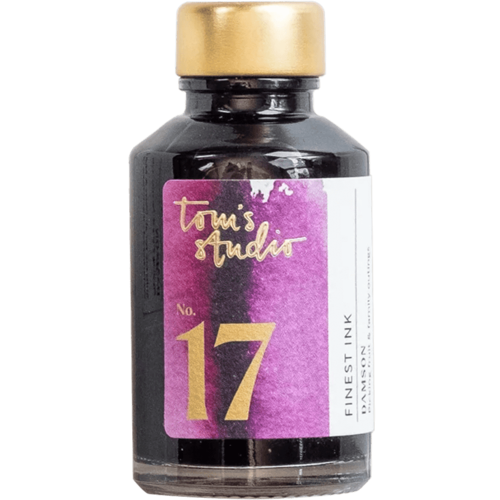 Tom's Studio Ink Bottles - 17 Damson - 50ml - Pen Boutique Ltd