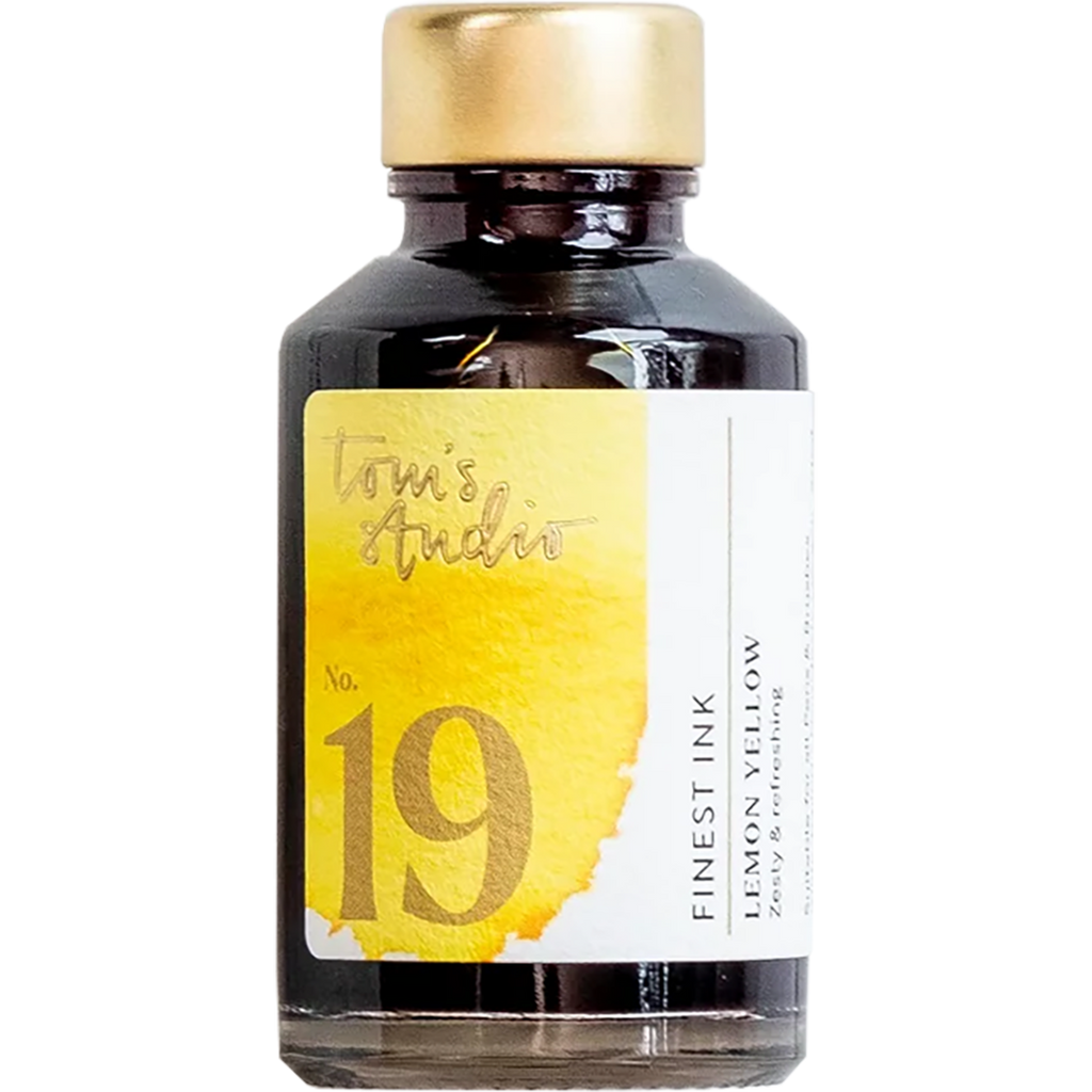 Tom's Studio Ink Bottles - 19 Lemon Yellow - 50ml-Pen Boutique Ltd