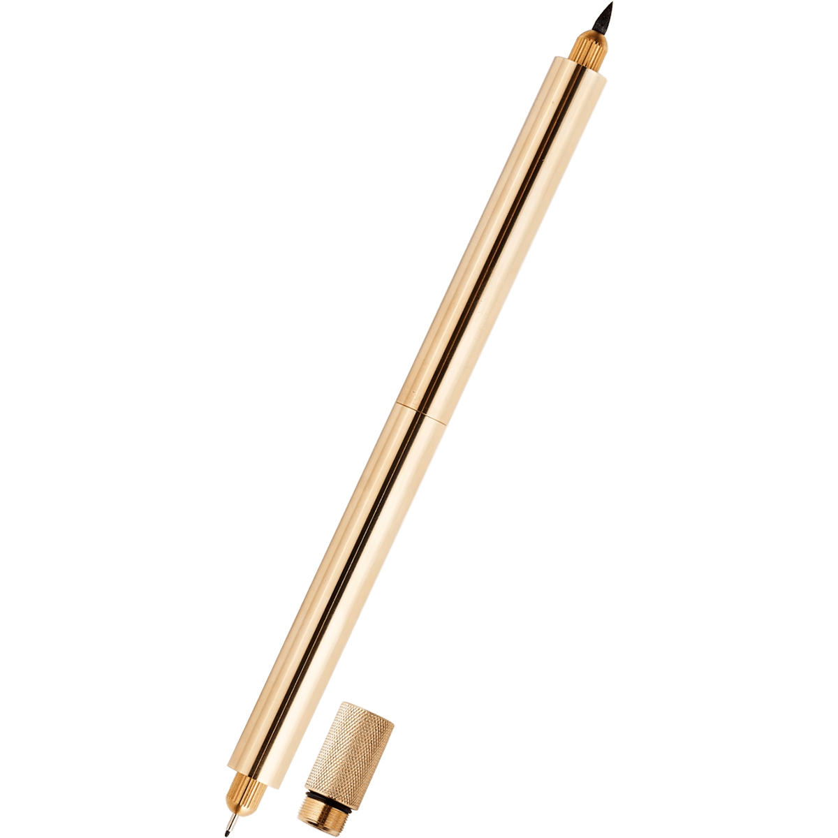 Tom's Studio Lumos Pro Duo Tip Fineliner Pen - Brass - Pen Boutique Ltd