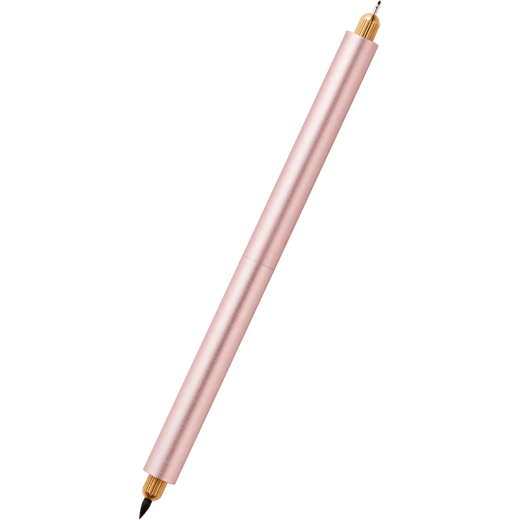 Tom's Studio Lumos Pro Duo Tip Fineliner Pen - Rose Gold - Pen Boutique Ltd