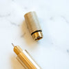 Tom's Studio Lumos Pro Single Tip Fineliner Pen - Brass - Pen Boutique Ltd