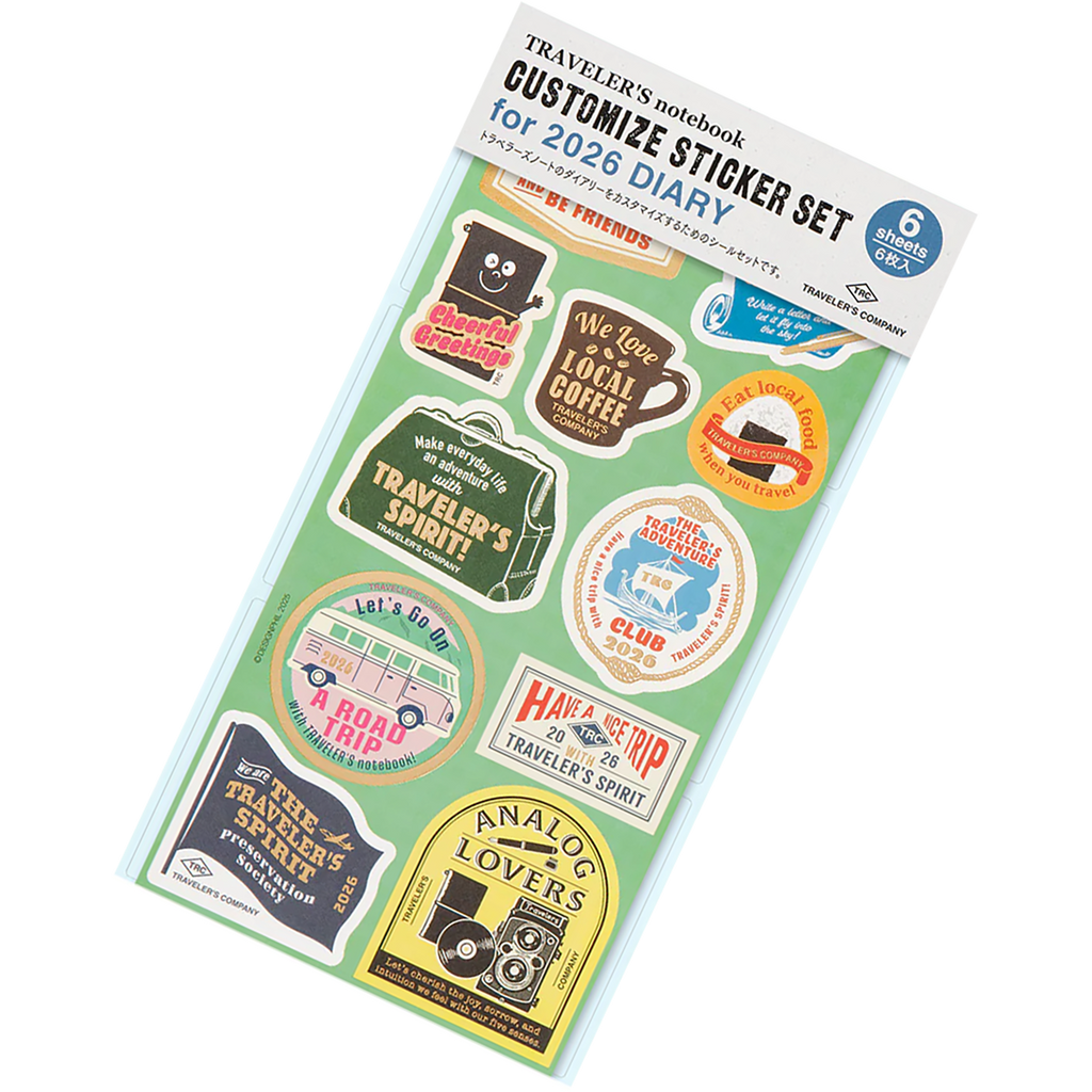 Traveler's Customized Sticker Set for Diary - 2026 - Pen Boutique Ltd