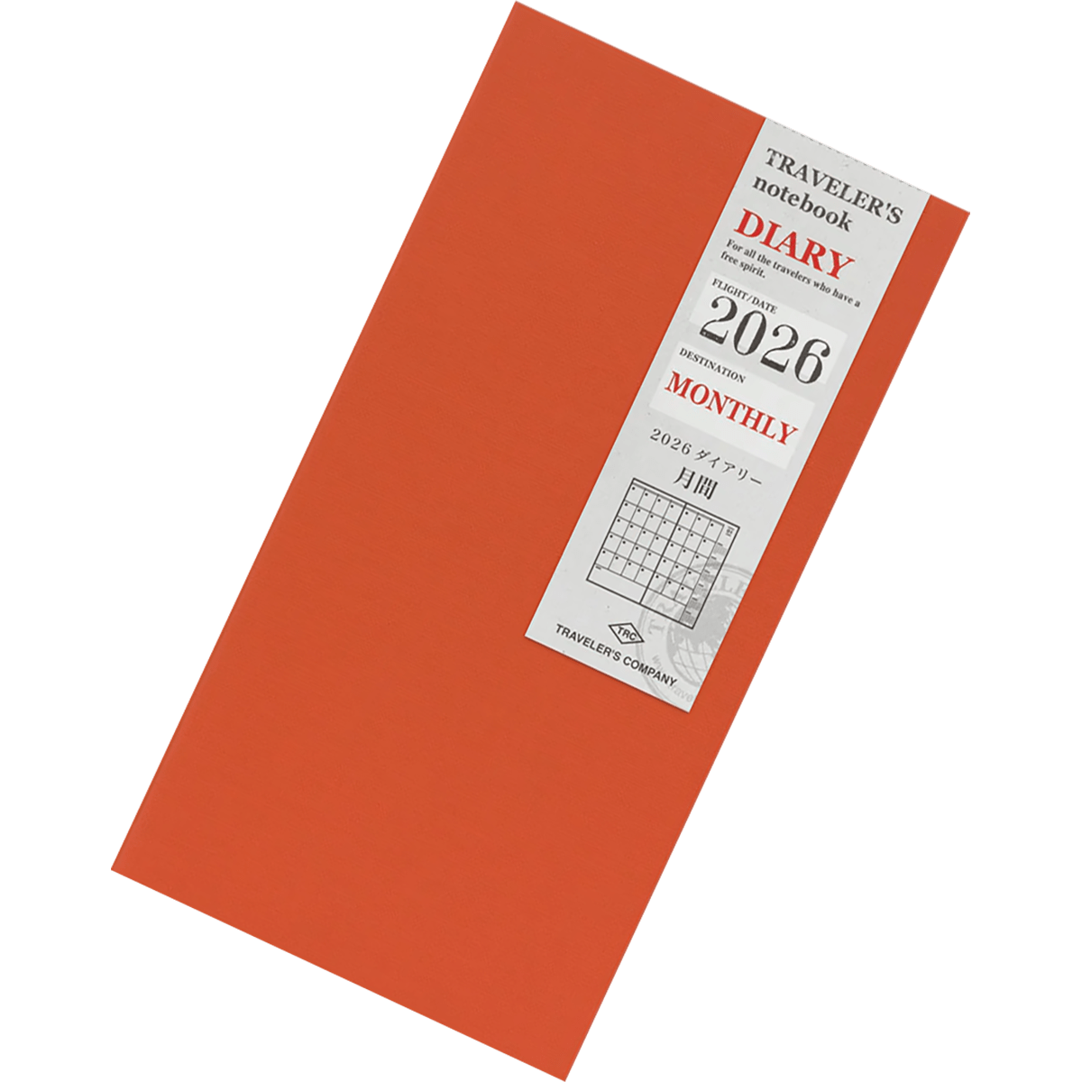 Traveler's Notebook - 2026 Monthly (Regular Size) - Pen Boutique Ltd