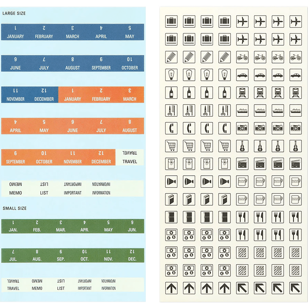 Traveler's Customized Sticker Set for Diary - 2026 - Pen Boutique Ltd