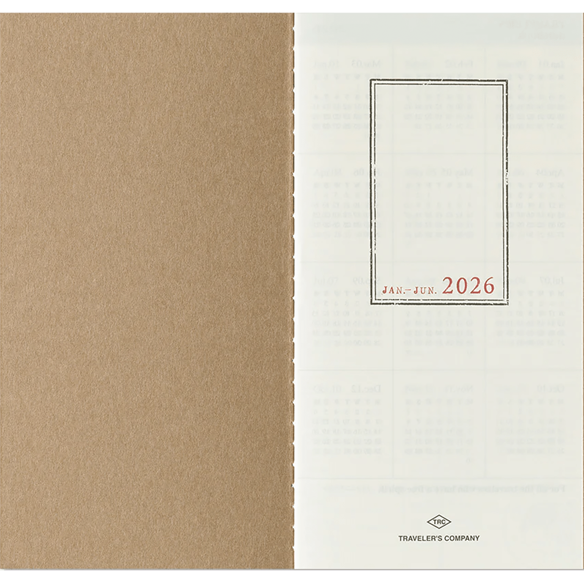 Traveler's Notebook - 2026 Weekly + Memo (Regular Size) - Pen Boutique Ltd