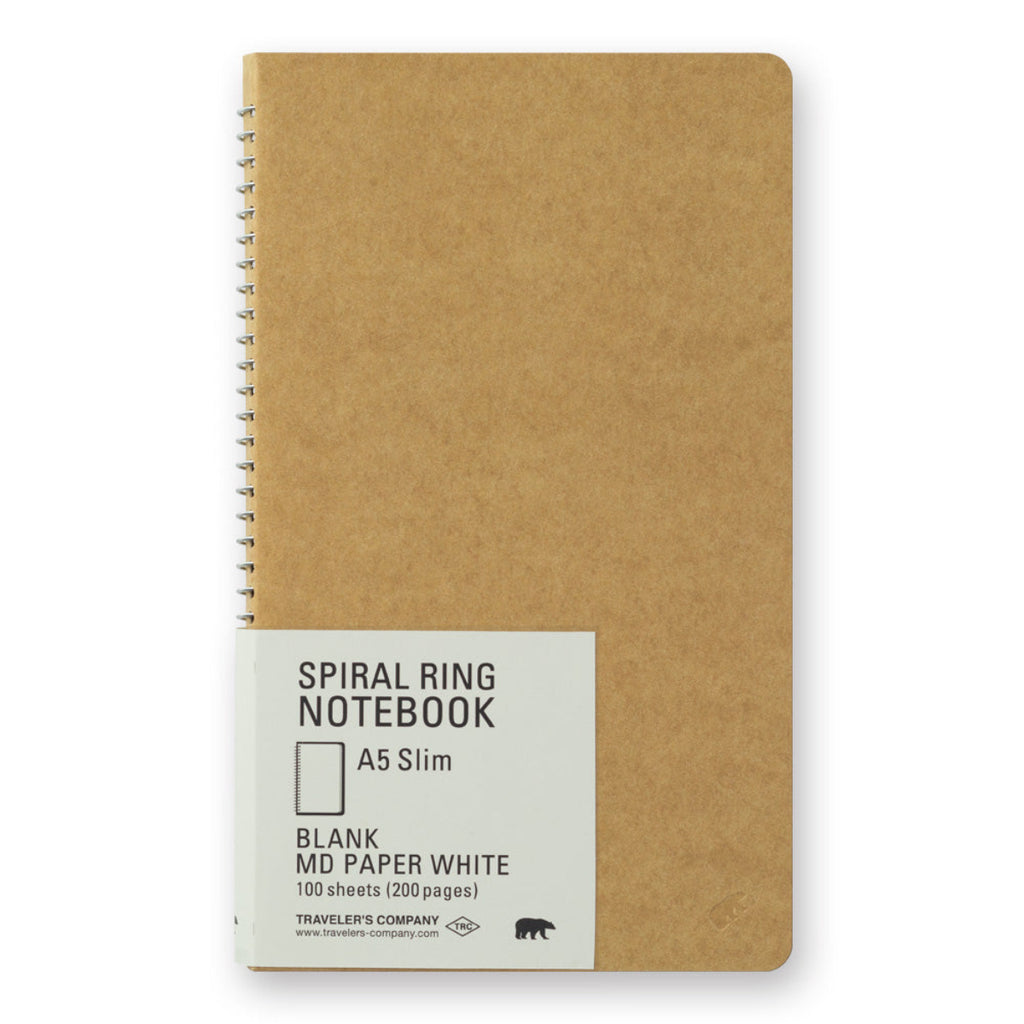 Traveler's Spiral Ring Notebook - A5 MD Paper - Slim-Pen Boutique Ltd